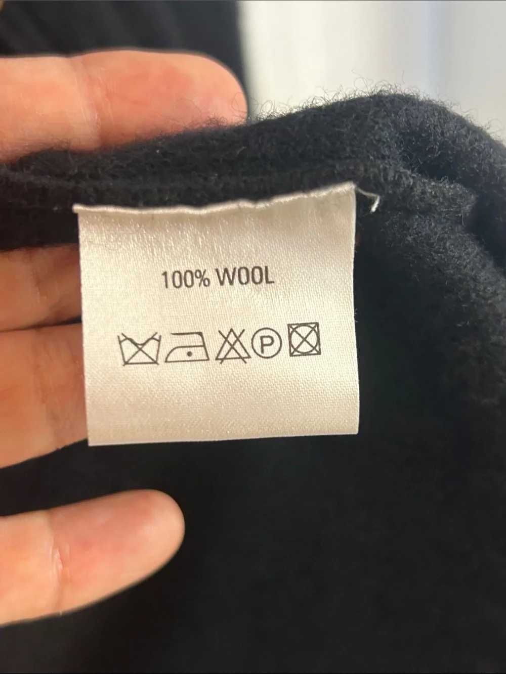 Kit Karnaby Black 100% Wool Draped Coat S Contrast Stitch